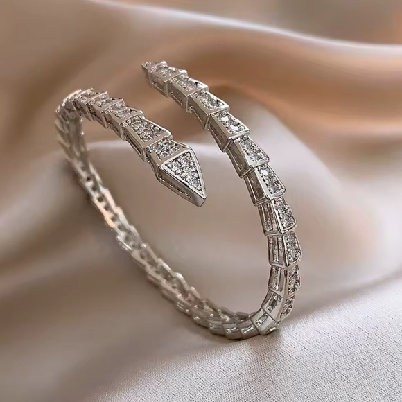 Anthropologie Jewelry - Serpenti 18K Gold Plated Silver Bracelet